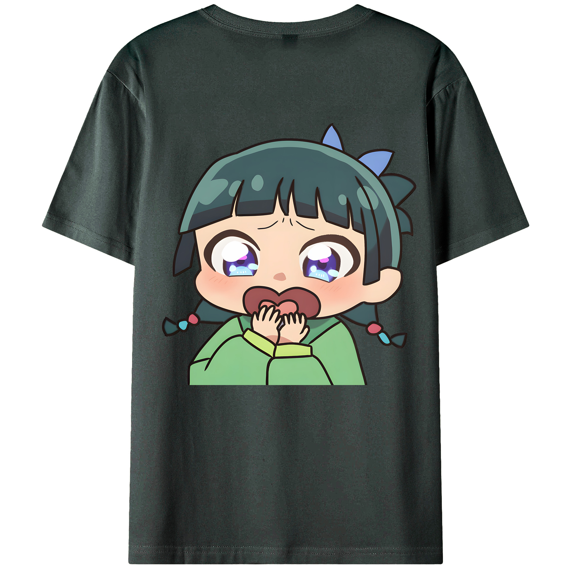 （画像用） 薬屋のひとりごと The Apothecary Diaries 綿100％ メンズ半袖Tシャツ（バックプリント） 通気性